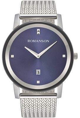 фото Наручные часы мужские romanson tm 8a23m mw(bu)