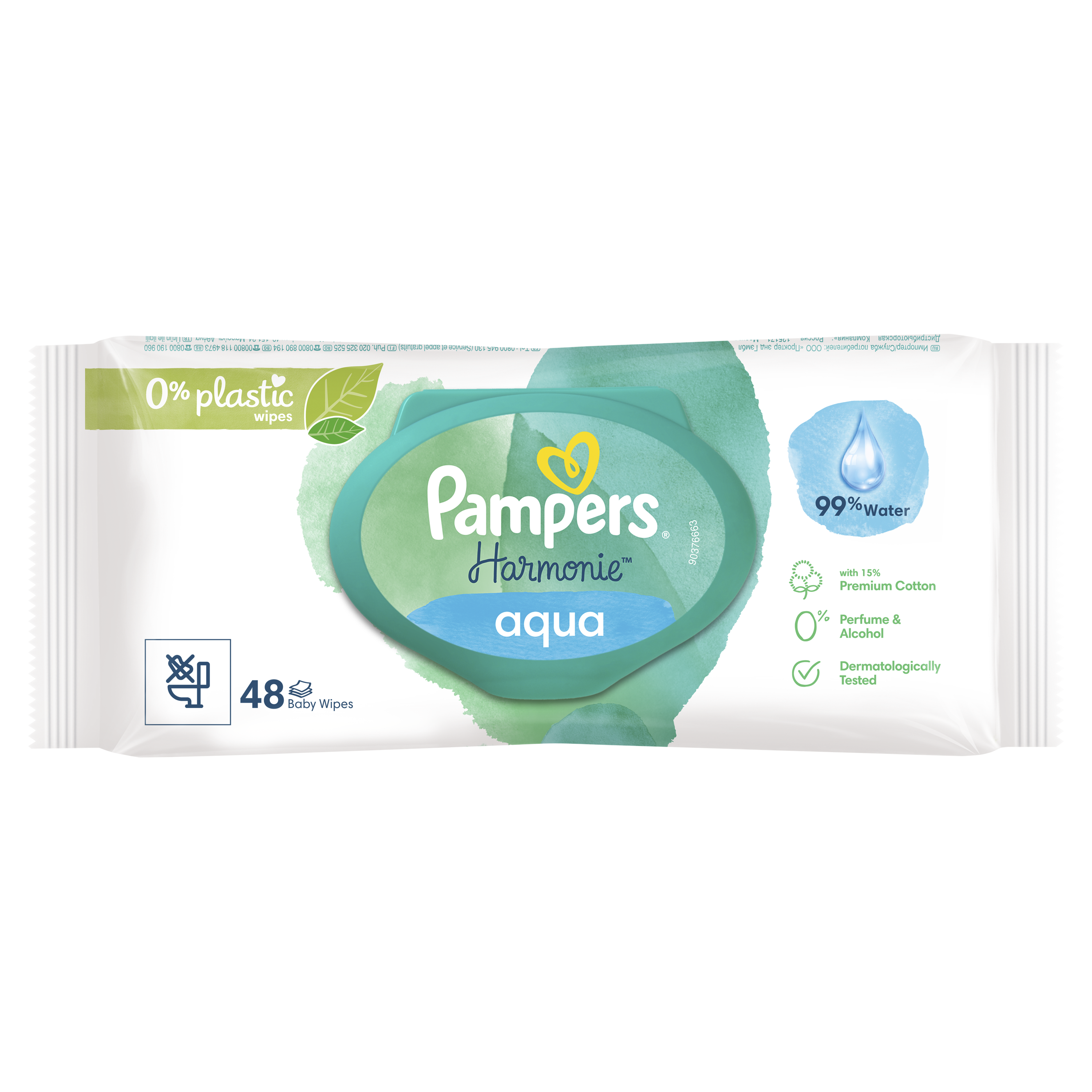 Детские важные салфетки Pampers Aqua Pure 48 шт. детские влажные салфетки pampers fresh clean 104 шт