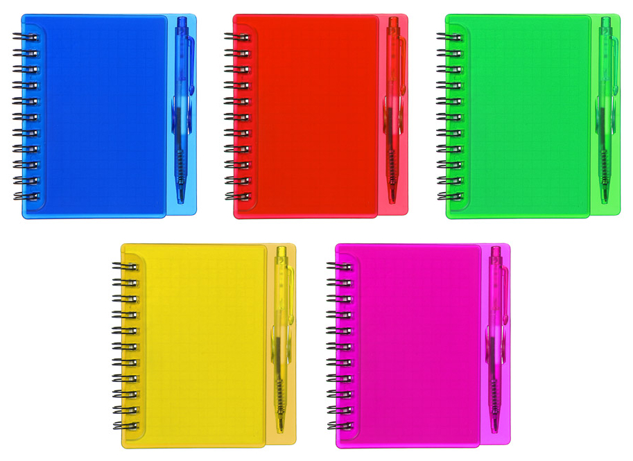 Записная книжка ClipStudio с ручкой в клетку 8 цветов 80 листов