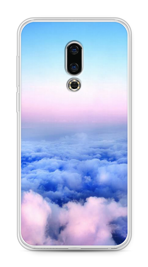 

Чехол Awog на Meizu 16th "Облака", Голубой;розовый, 72750-4