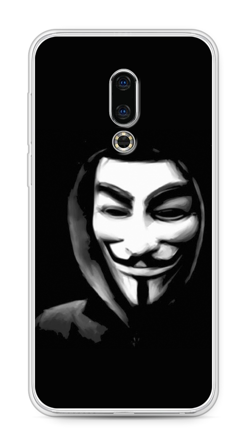 

Чехол Awog на Meizu 16th "Анонимус", Черный;серый;белый, 72750-5