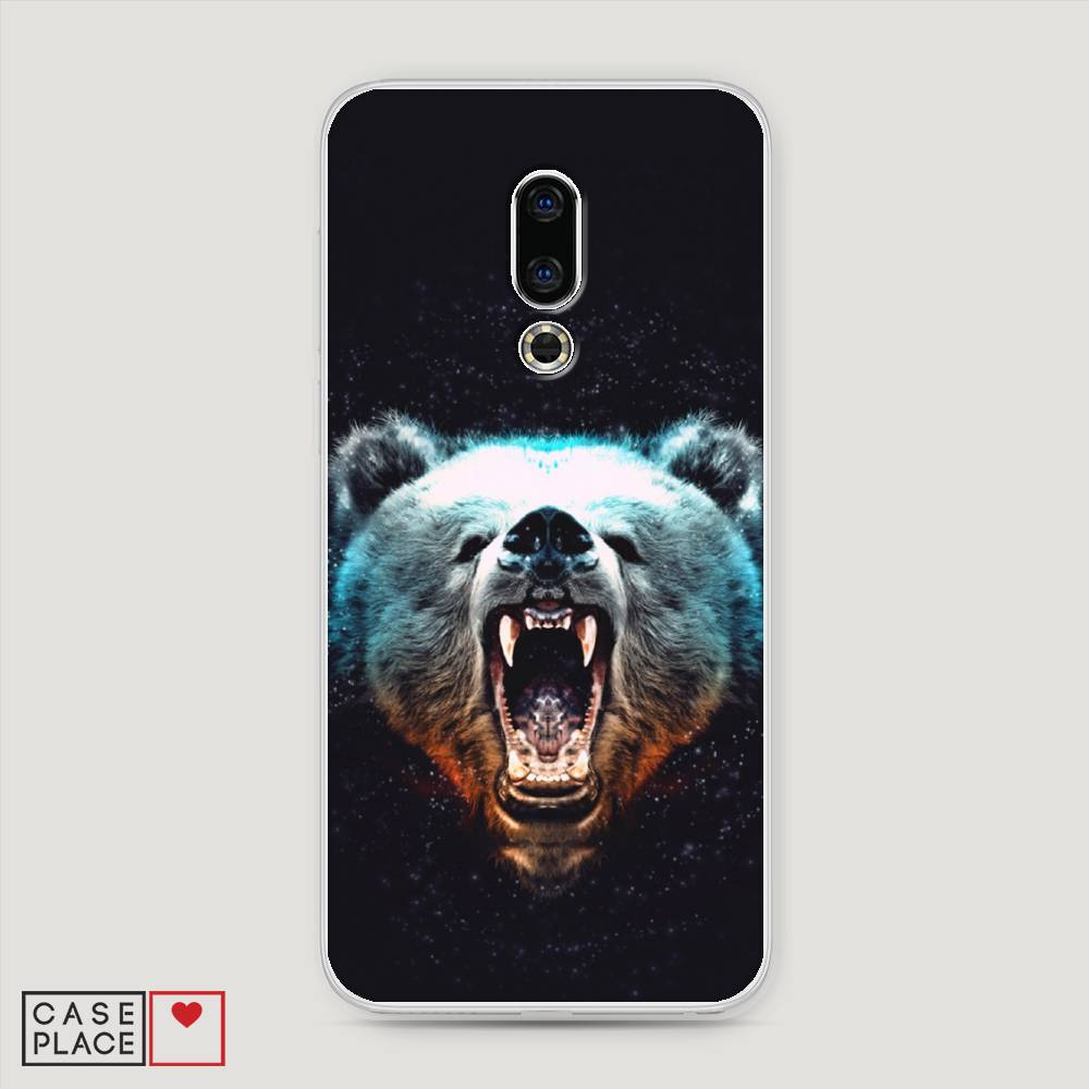

Чехол Awog на Meizu 16th "Медведь", Коричневый;голубой;черный, 72750-2