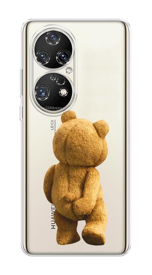 

Чехол на Huawei P50 Pro "Медвежья спина", Коричневый;прозрачный, 6105050-1