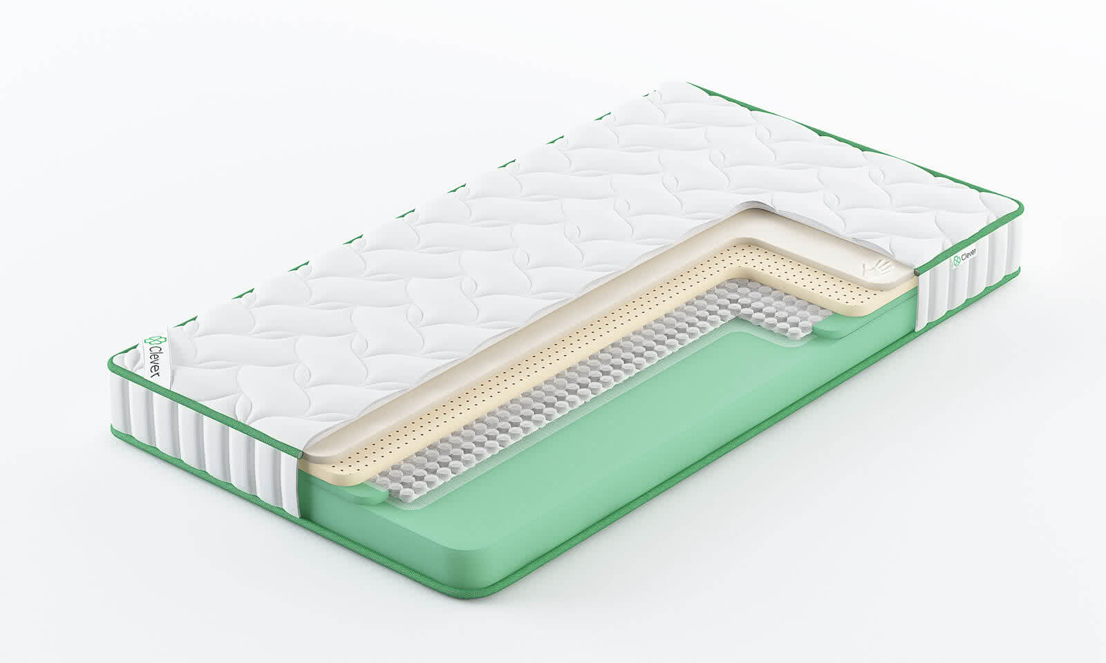 

Матрас Clever CloudTouch Mix Slim 75x200, Белый, CloudTouch Mix Slim