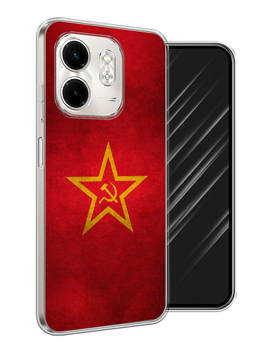 

Чехол Awog на Infinix Smart 9/Hot 50i "Красное знамя", Желтый;красный, 3106750-1