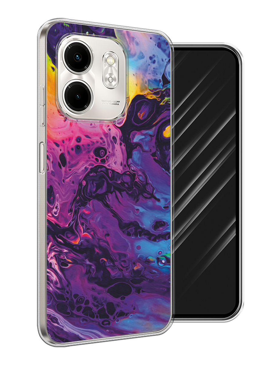 

Чехол Awog на Infinix Smart 9/Hot 50i "ACID fluid", Бордовый, 3106750-1