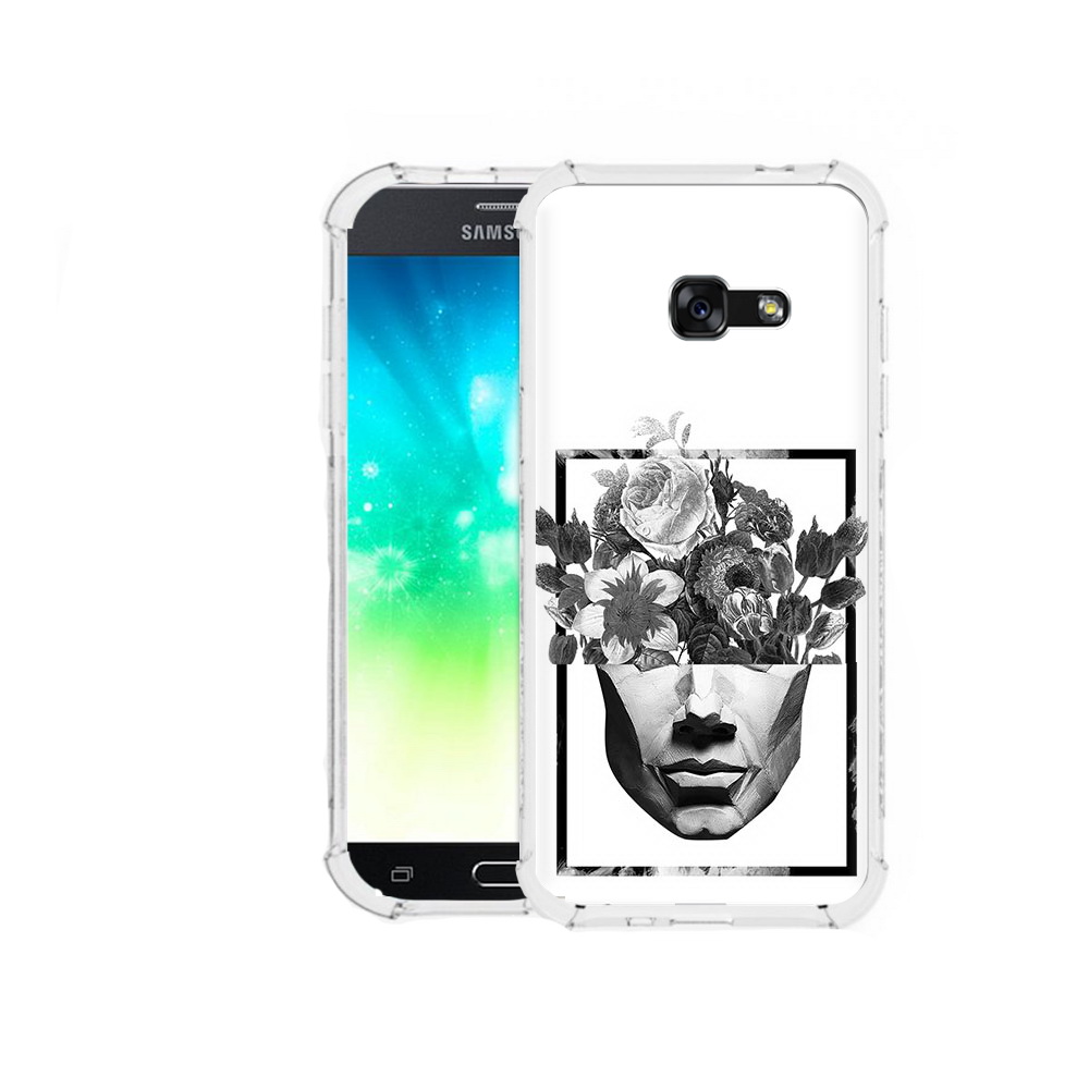 

Чехол MyPads Tocco для Samsung Galaxy A3 (2016) черно белая ваза в абстракции, Прозрачный, Tocco