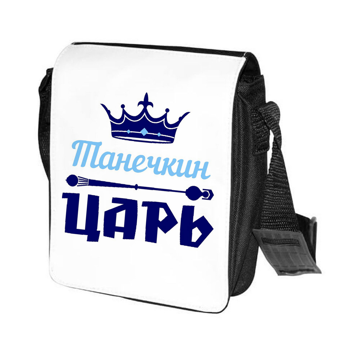 

Сумка унисекс CoolPodarok CN04727 черно-белый, Черный;белый, CN04727