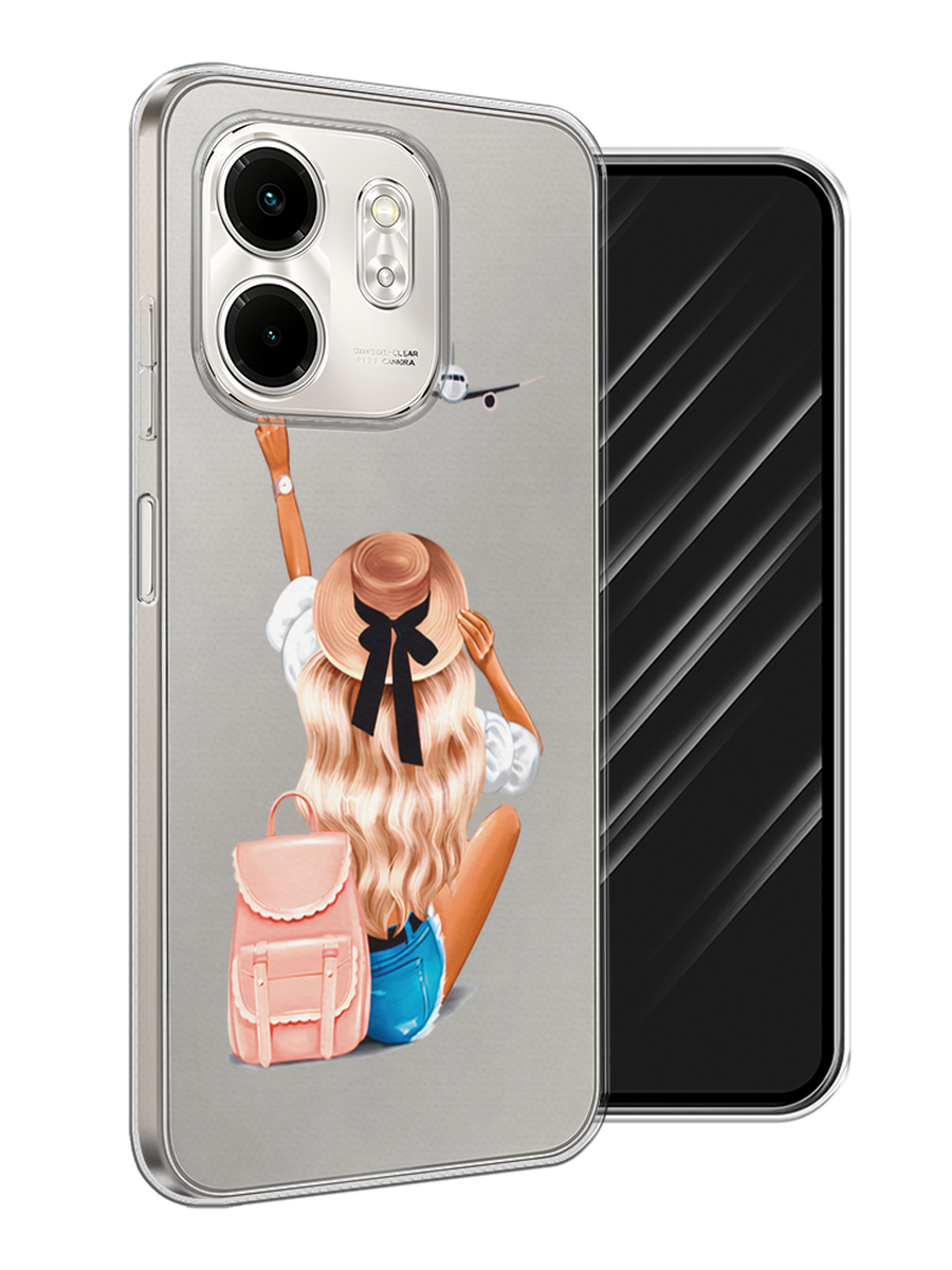 

Чехол Awog на Infinix Smart 9/Hot 50i "Автостопом самолетом", Бежевый;белый, 3106750-1