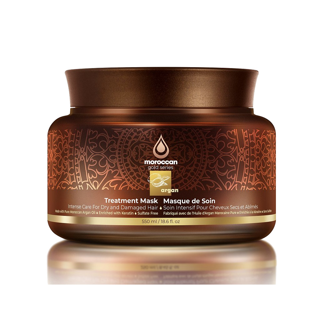 

Аргановая маска для питания волос Argan Treatment Mask Moroccan Gold Series 550 мл