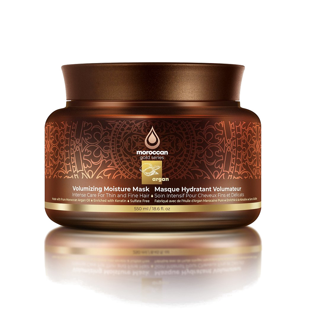 

Аргановая маска для тонких волос Argan Volumizing Moisture Mask Moroccan Gold Series 550мл