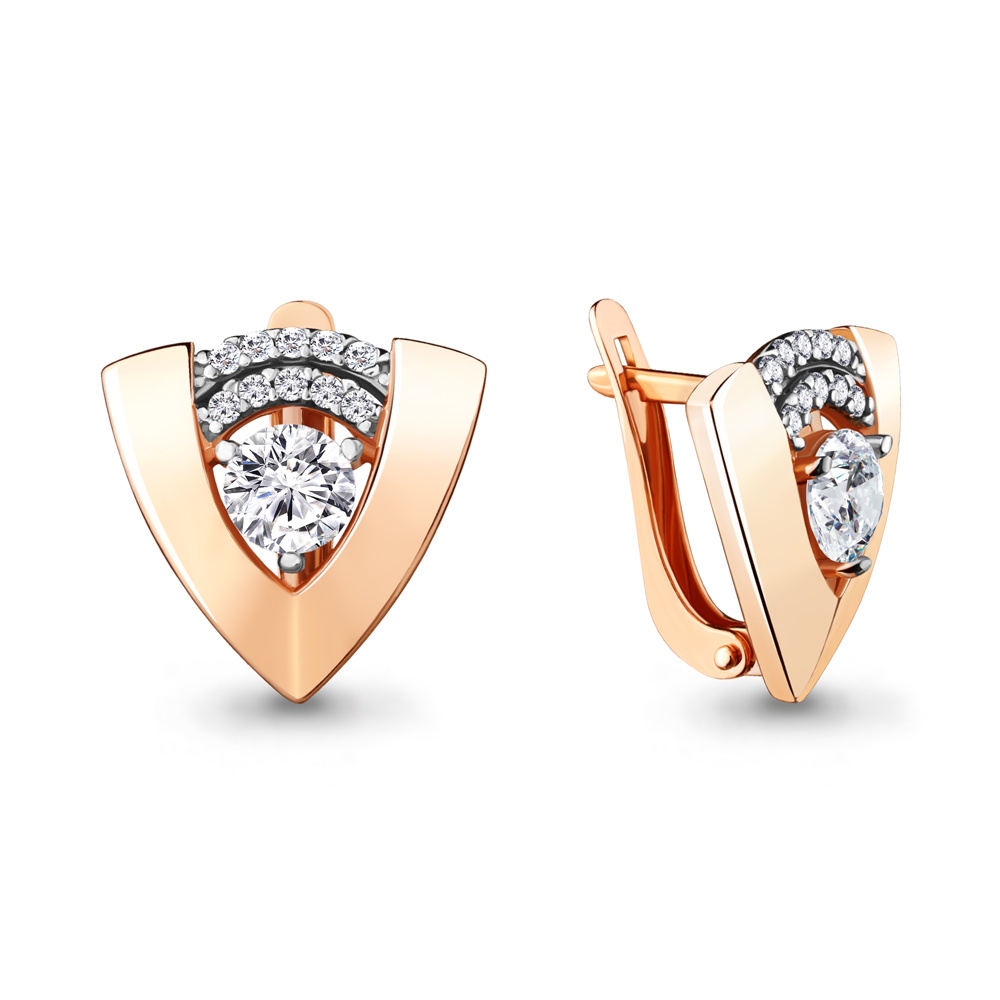 

Серьги из серебра с фианитом Aquamarine 48036А_925_з, 48036А_925_з