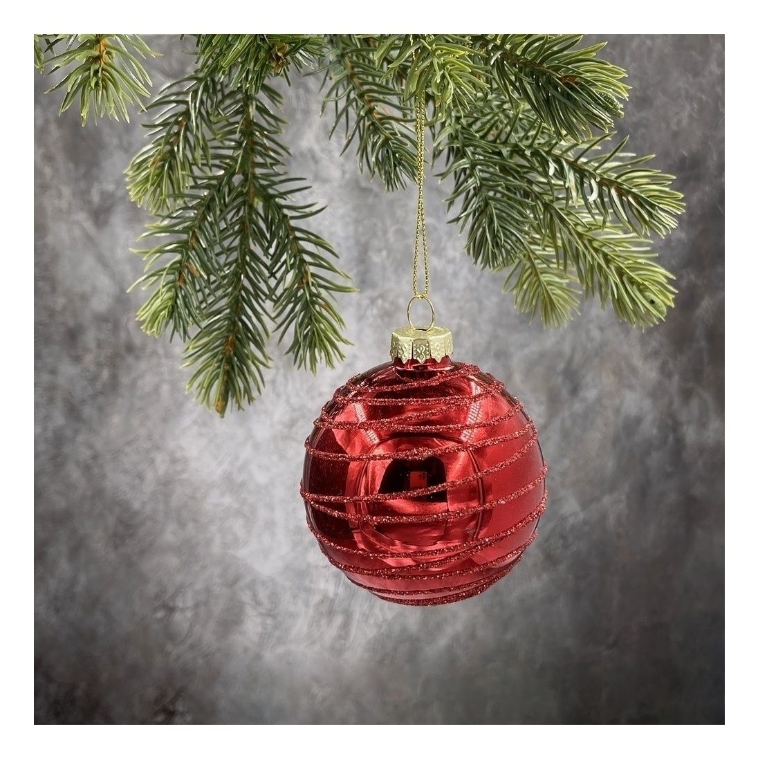 

Елочный шар Christmas DeLuxe красный 7 см в ассортименте (дизайн по наличию)