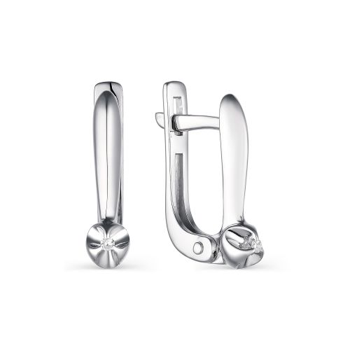 

Серьги из серебра с бриллиантом АЛЬКОР 02-1811/000Б-00, 02-1811/000Б-00