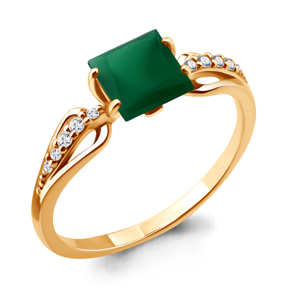 

Кольцо из серебра с агатом р. , Aquamarine 6524109А_925_з, 6524109А_925_з