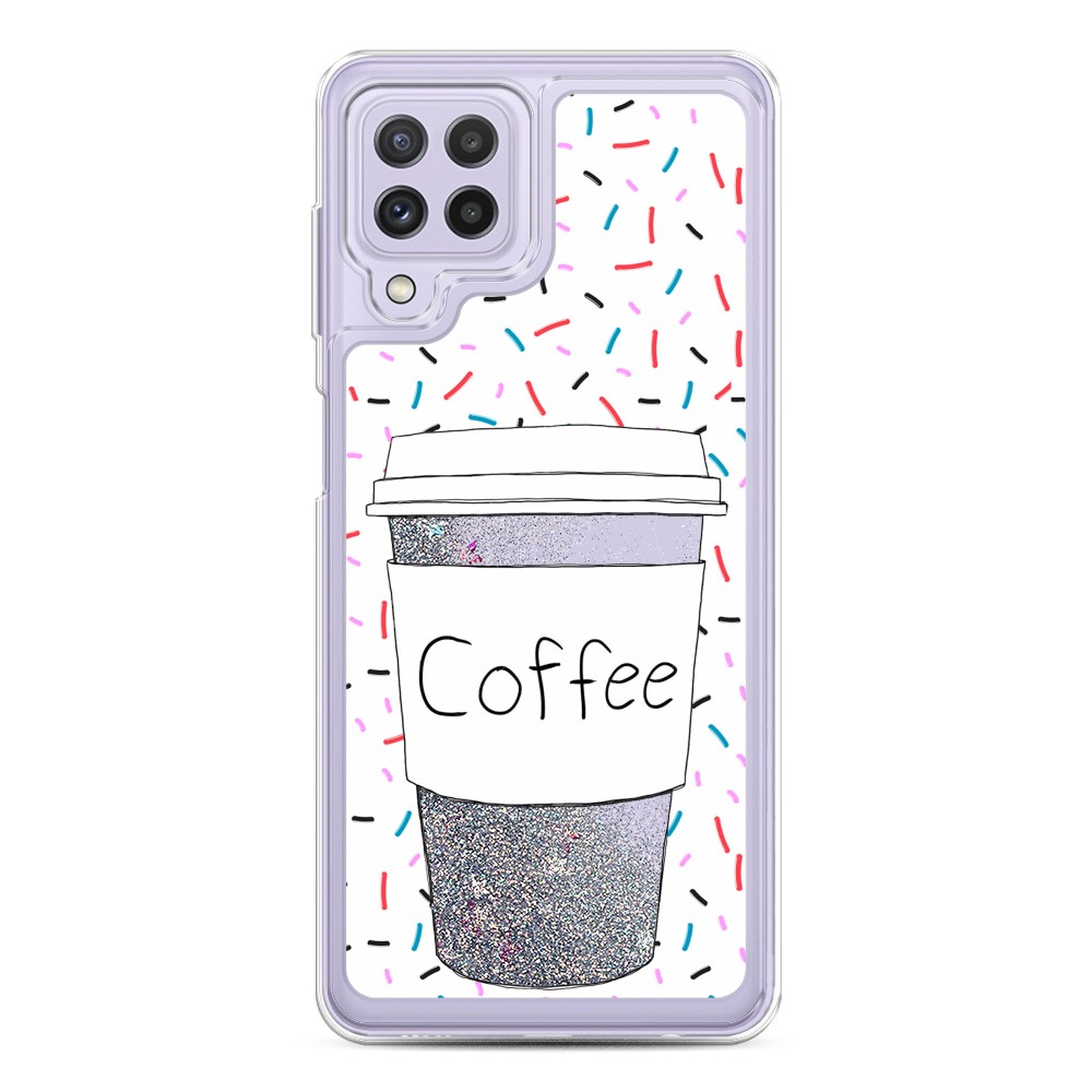 

Чехол Awog на Samsung Galaxy A22 / Самсунг A22 "Coffee прозрачный стакан", Разноцветный, 2103191-1