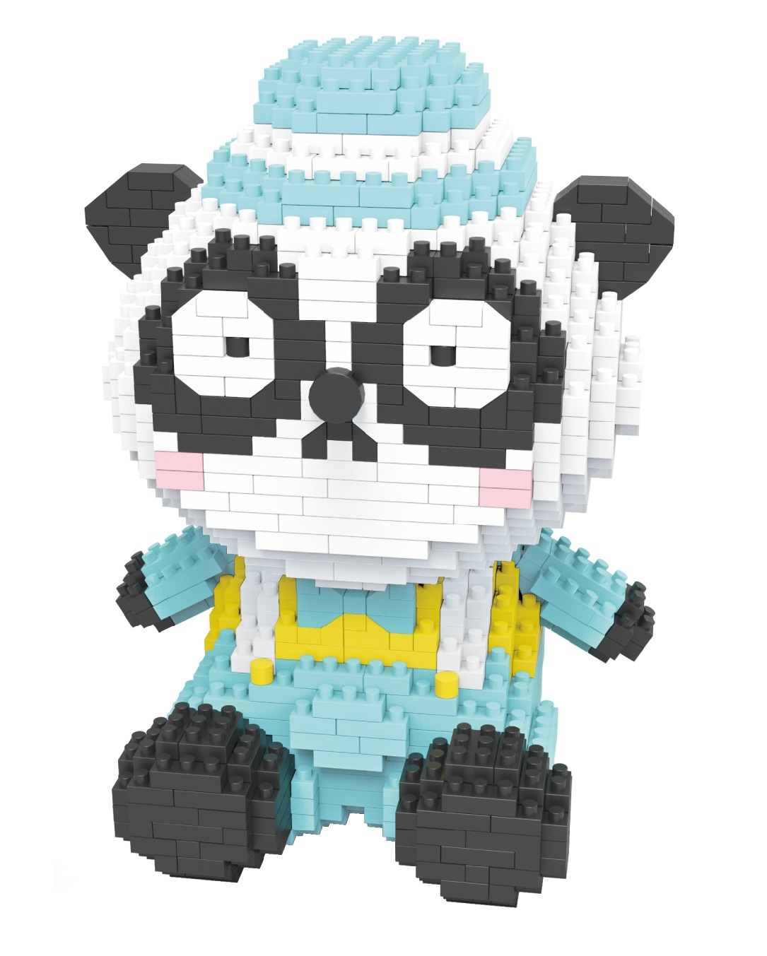Конструктор 3D из миниблоков RTOY Beerus панда малыш 1300 элементов - JM88316