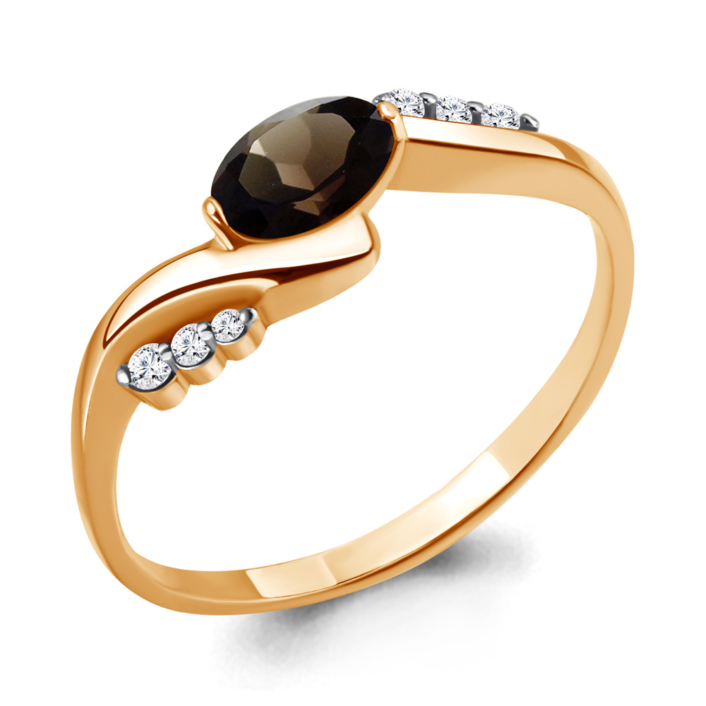 

Кольцо из серебра с кварцем р.  Aquamarine 6525301А_925_з, 6525301А_925_з