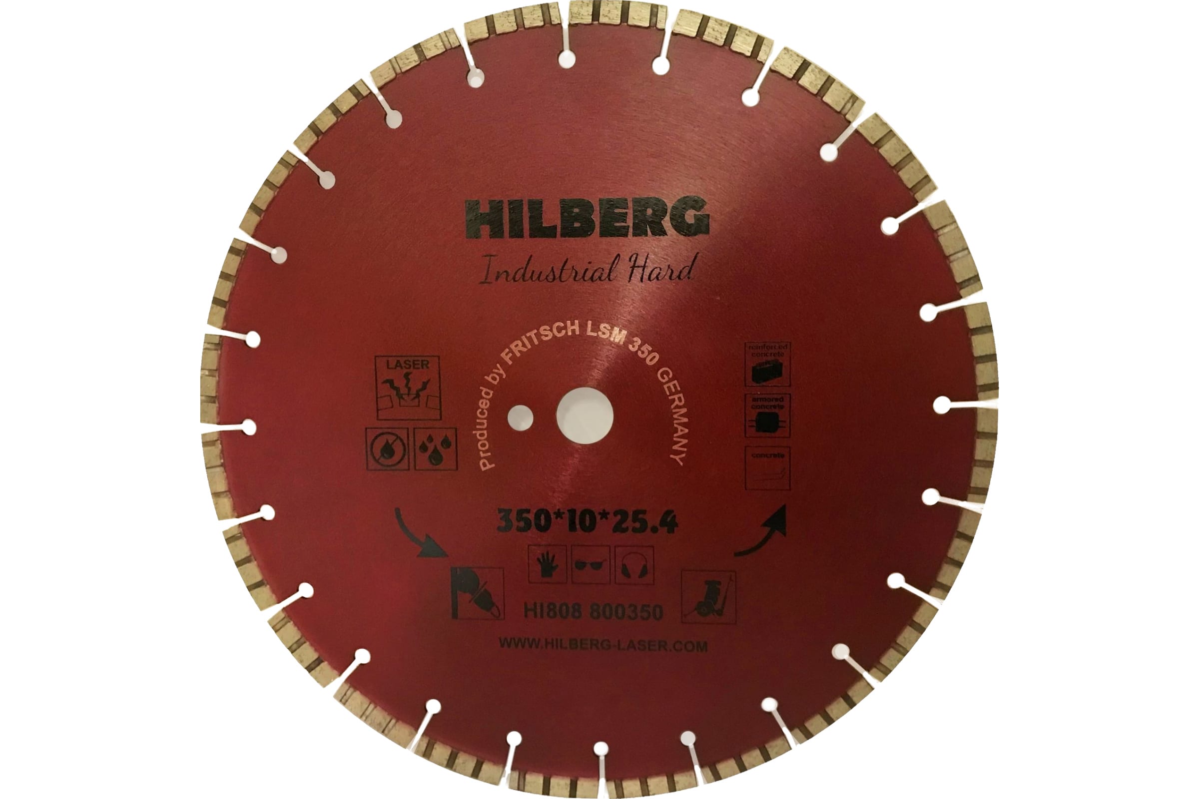 фото Hilberg диск алмазный отрезной 35025,412industrial hard hi808