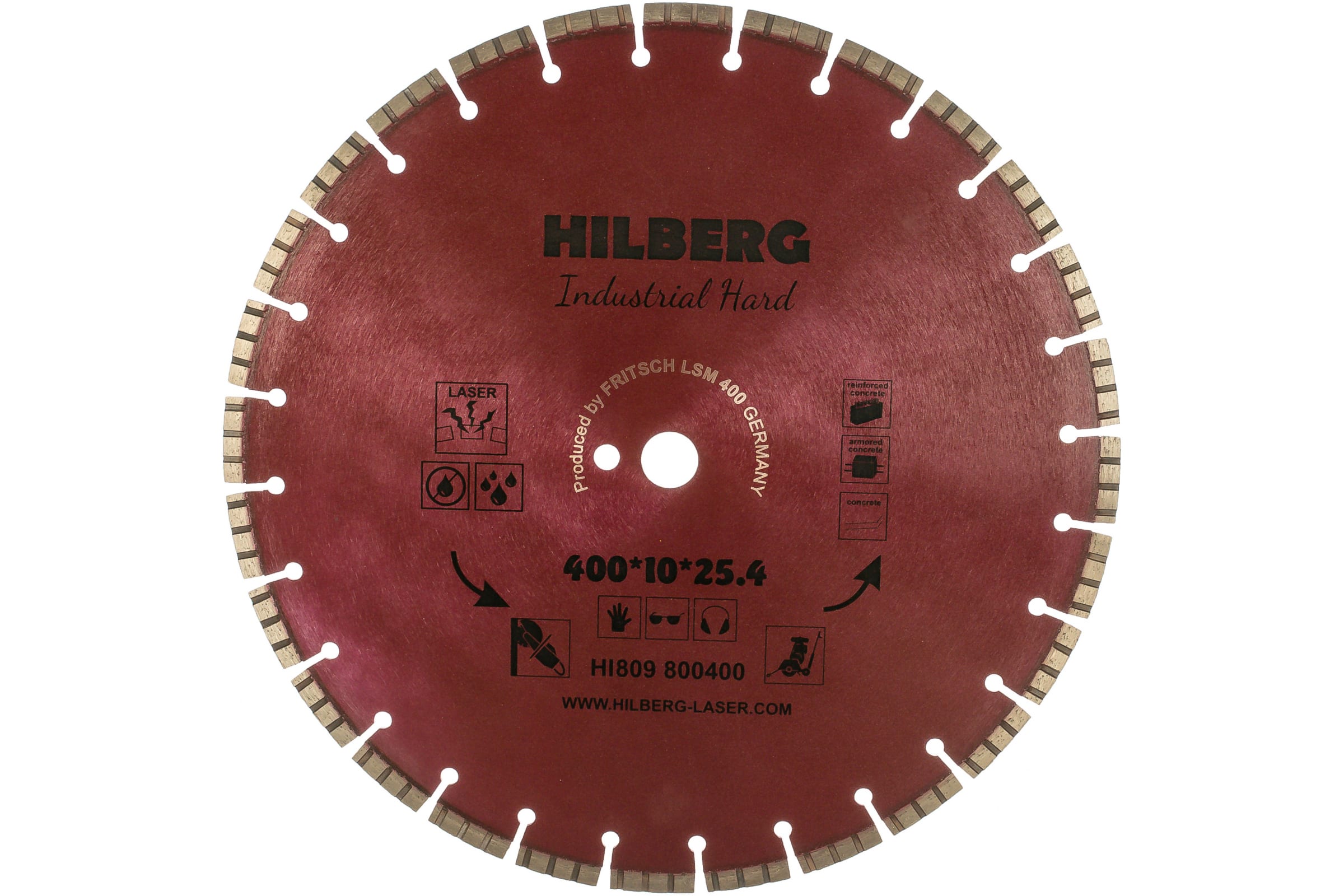 фото Hilberg диск алмазный отрезной 40025,412industrial hard hi809