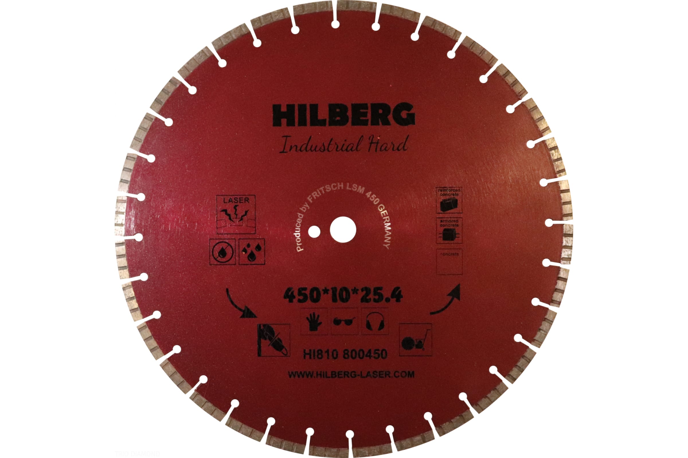 фото Hilberg диск алмазный отрезной 45025,412industrial hard hi810