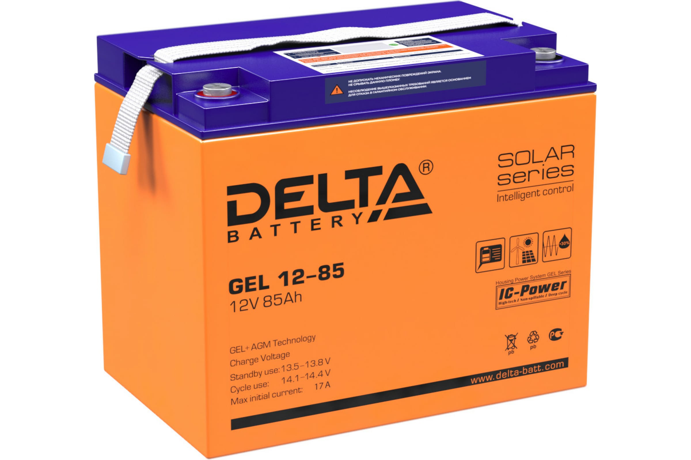 

Delta Аккумуляторная батарея GEL 12-85
