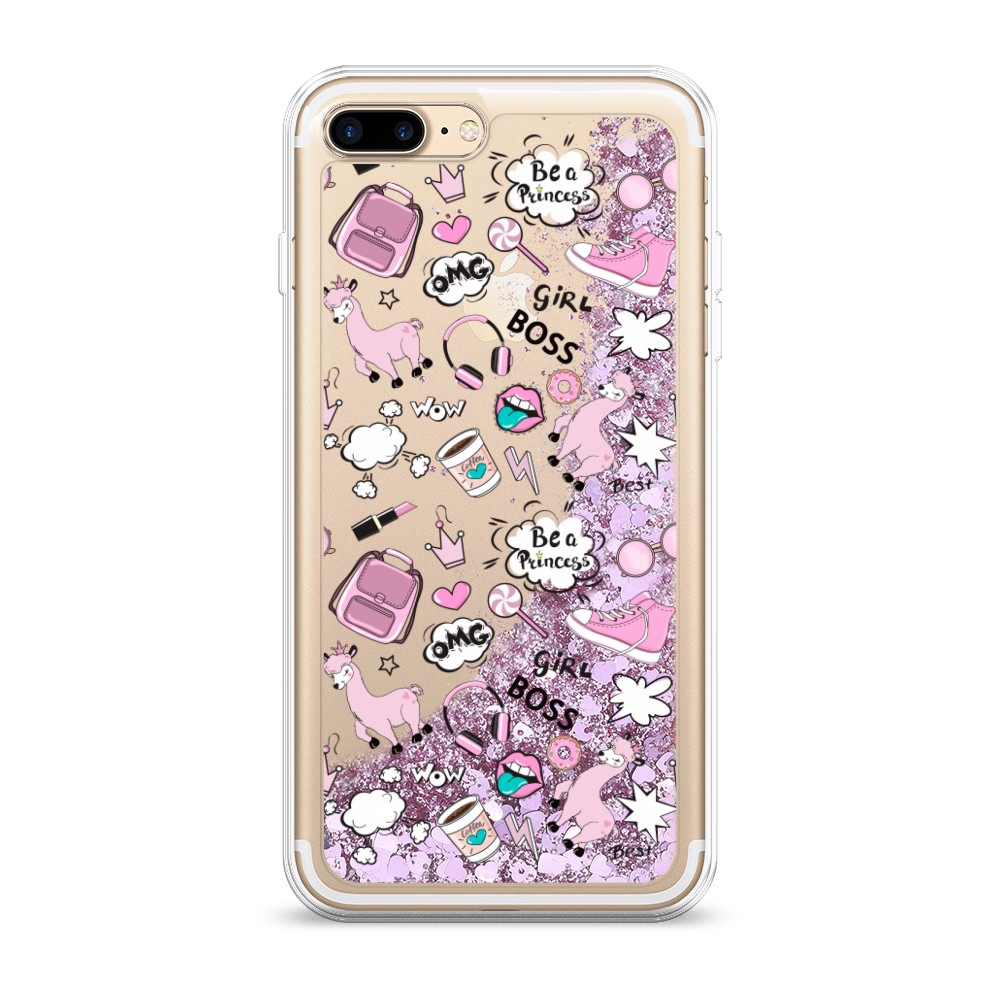 

Чехол Awog на Apple iPhone 7 Plus / Айфон 7 Plus "Стильная лама", 10794-1