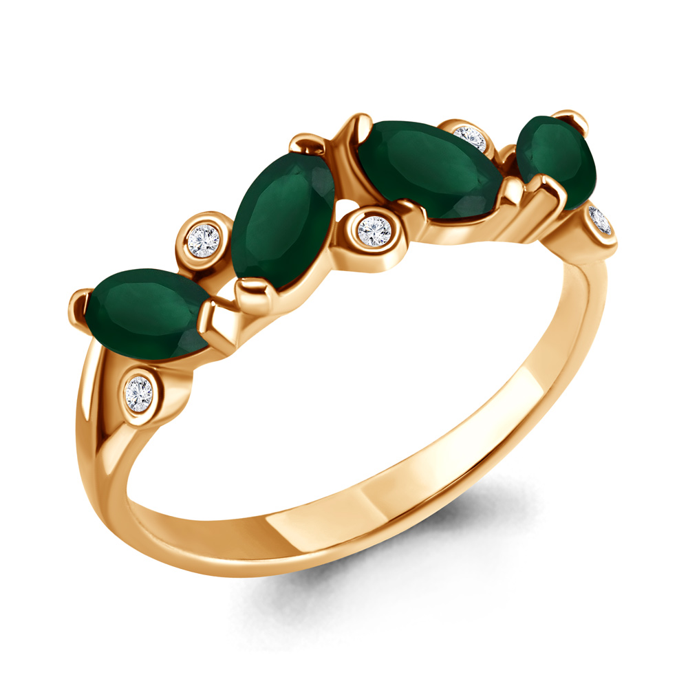 

Кольцо из серебра с агатом р.  Aquamarine 6525509_925_з, 6525509_925_з