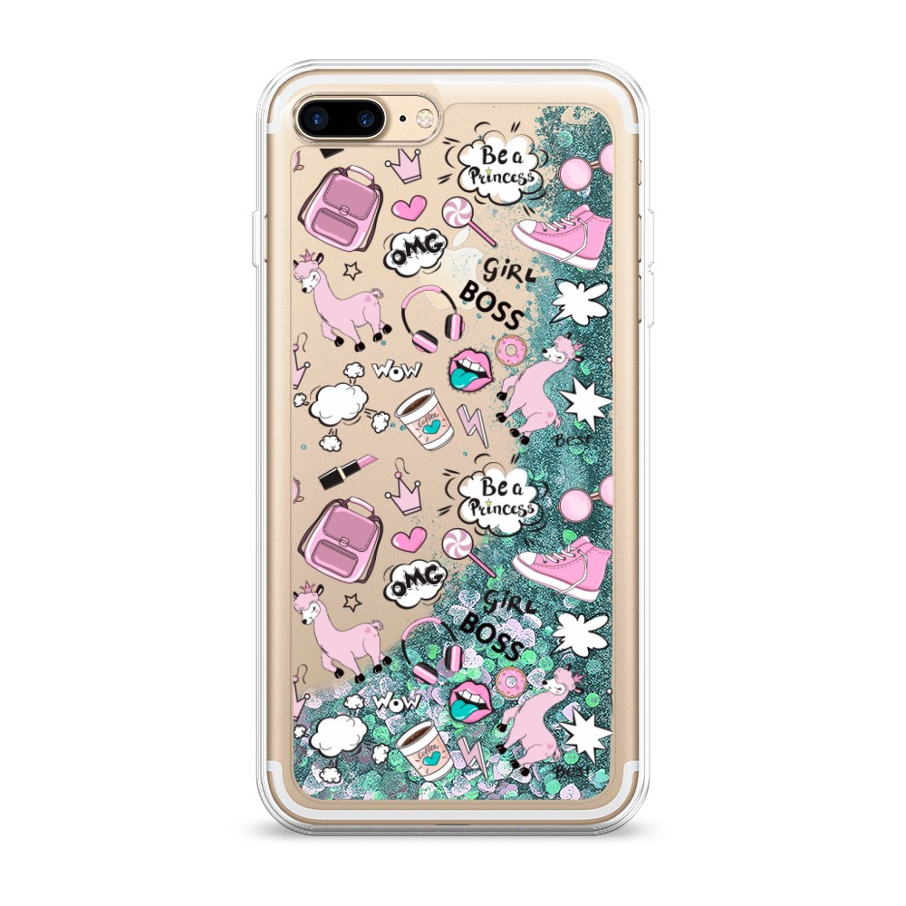 

Чехол Awog на Apple iPhone 7 Plus / Айфон 7 Plus "Стильная лама", 10795-1