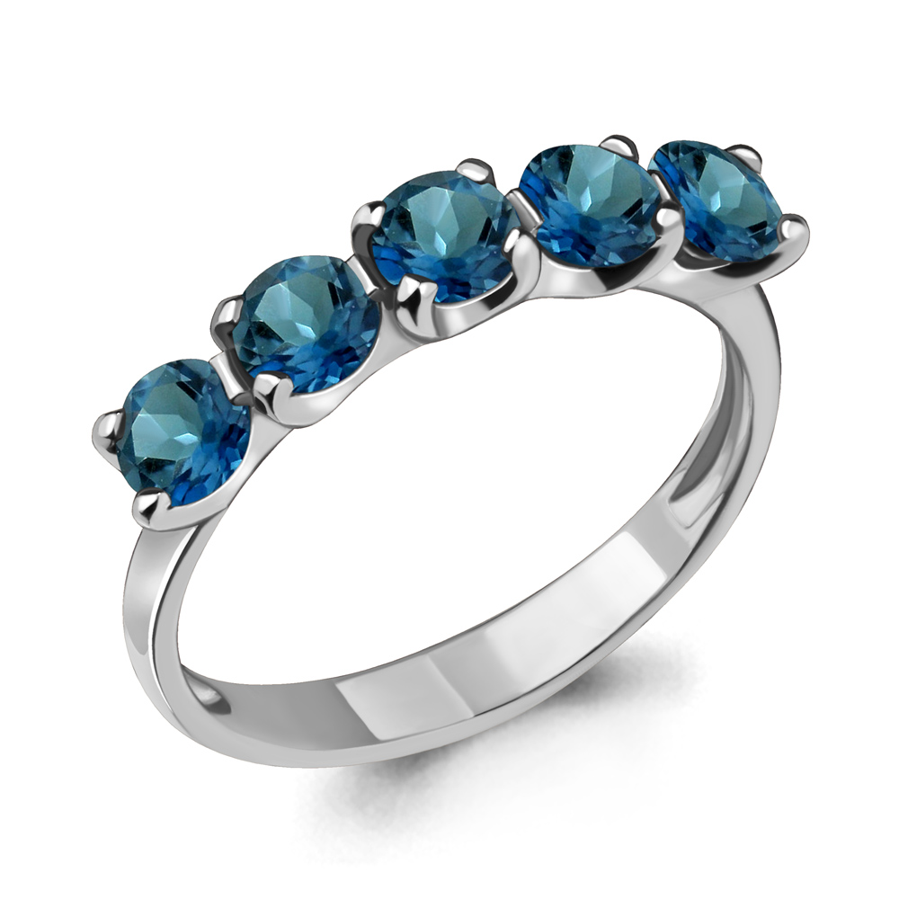 

Кольцо из серебра с топазом р.  Aquamarine 6526008_925_р, 6526008_925_р