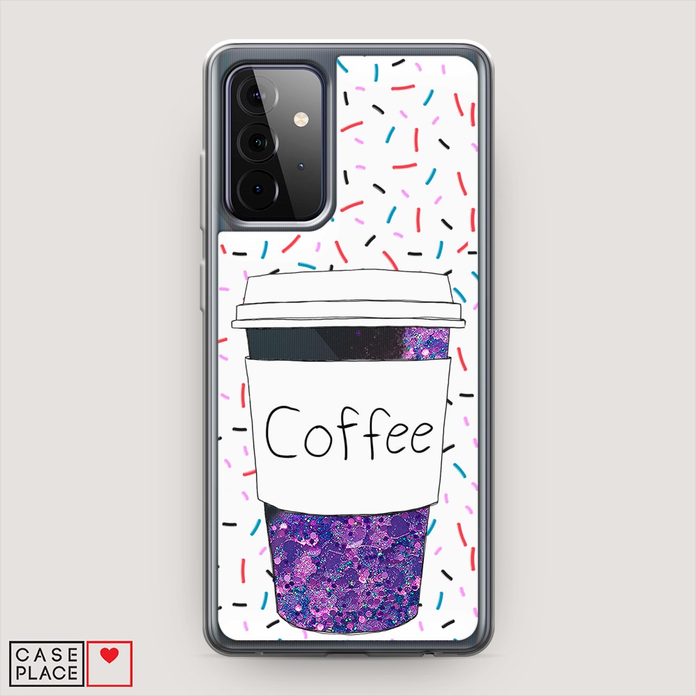 

Чехол Awog на Samsung Galaxy A72 / Самсунг A72 "Coffee прозрачный стакан", Разноцветный, 2101992-1