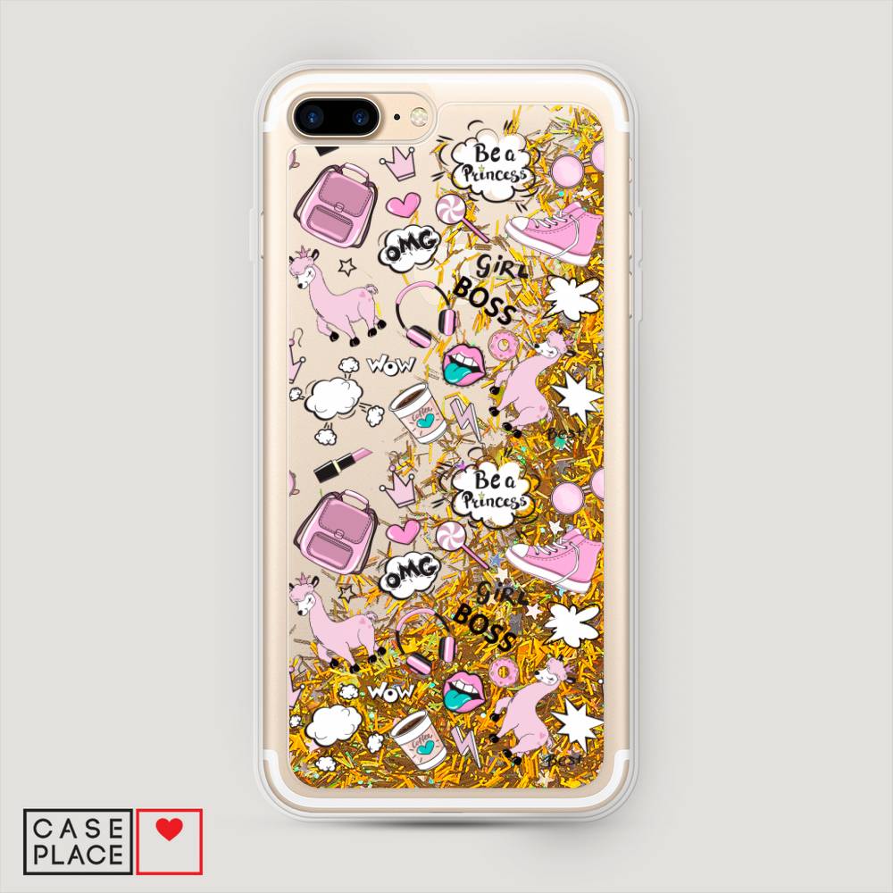 

Чехол Awog на Apple iPhone 8 Plus / Айфон 8 Plus "Стильная лама", 10990-1