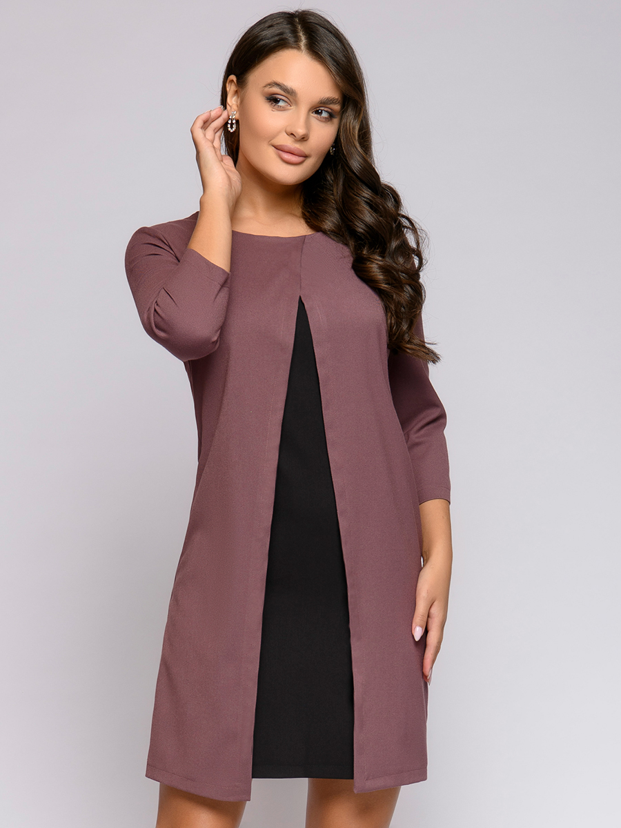 

Платье женское 1001dress 0112001-01038VA коричневое 46 RU