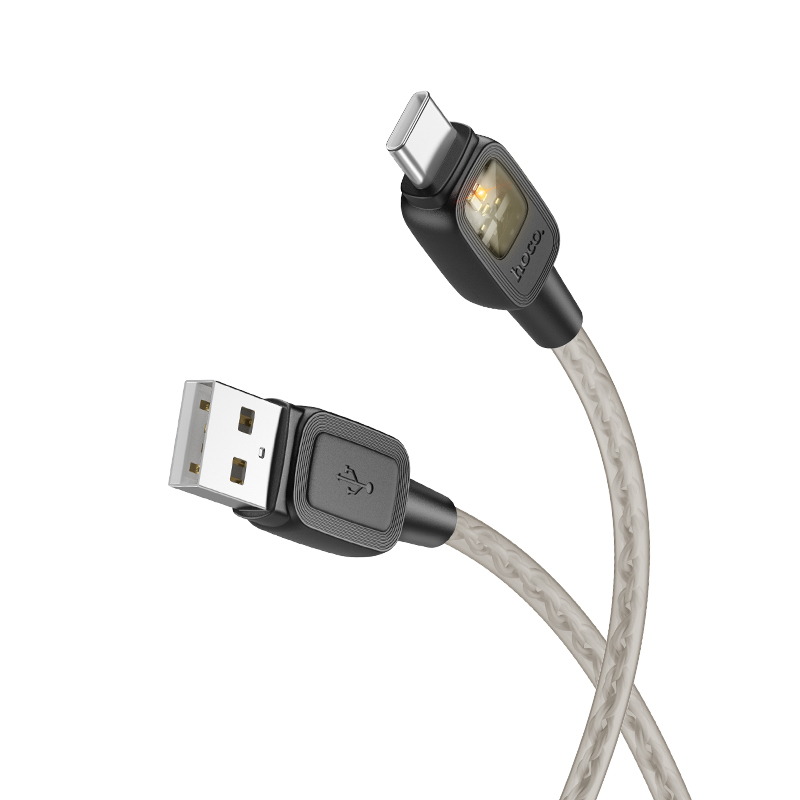 

USB Кабель Type-C, Hoco, U124, 1.2м, черный