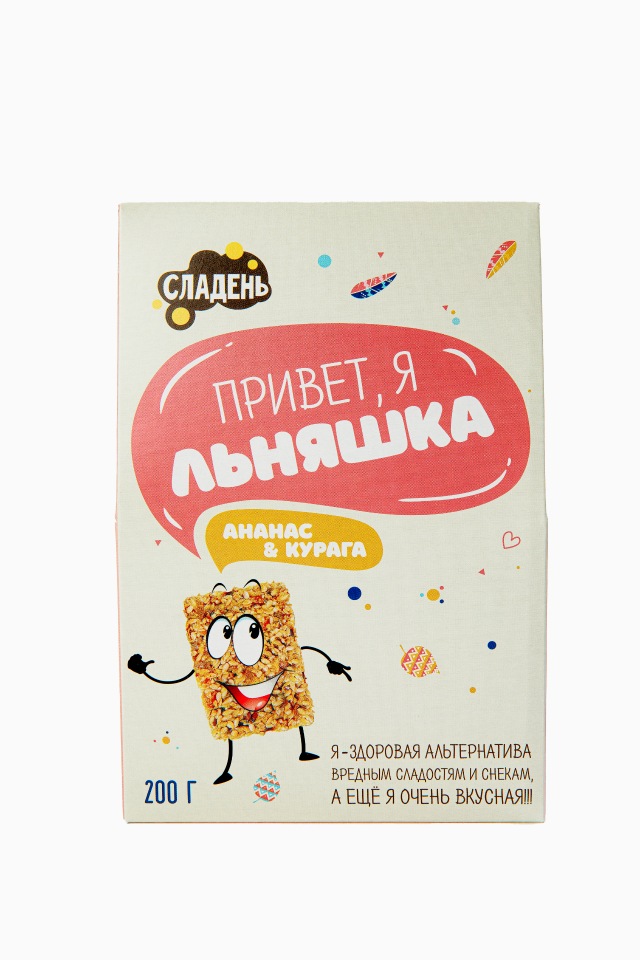

Снек Льняшка с курагой Сладень