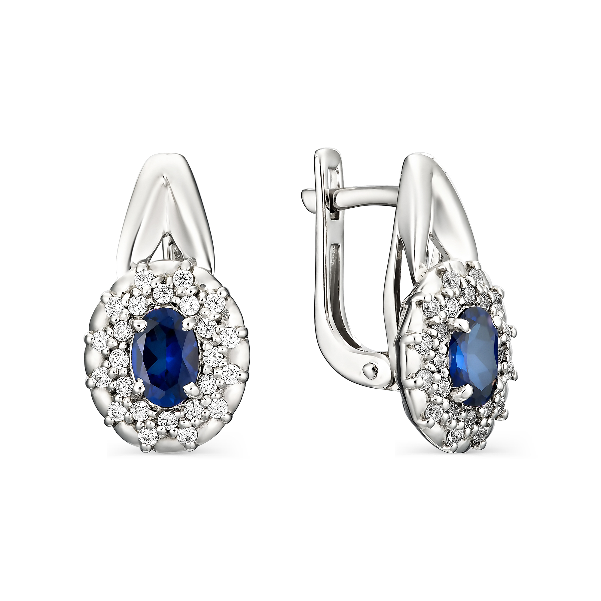 

Серьги женские из серебра АЛЬКОР 02-0895/0ГТС-00 синтетический сапфир/фианит, 02-0895/0ГТС-00