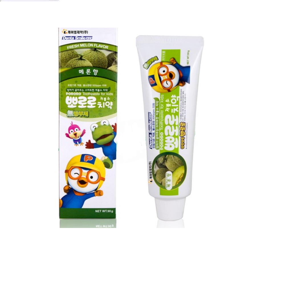 Зубная паста Pororo для детей от 3 лет с пониженным содержанием фтора вкус дыни 90 гр
