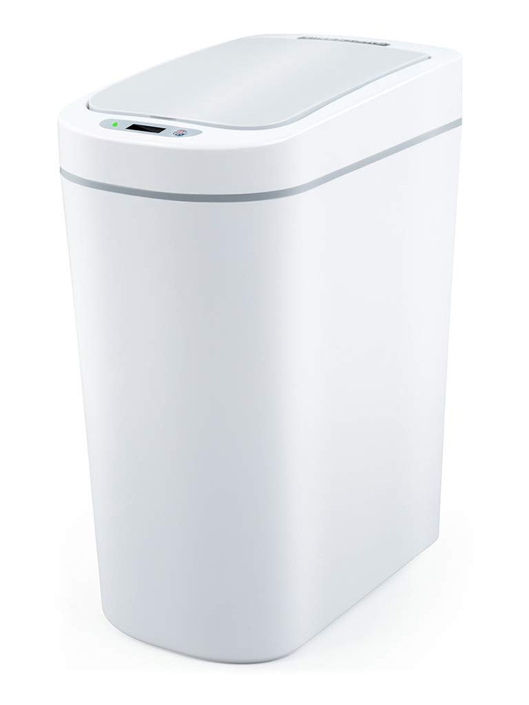 фото Мусорное ведро xiaomi ninestars waterproof sensor trash can 7l dzt-7-2s white рыжий кот