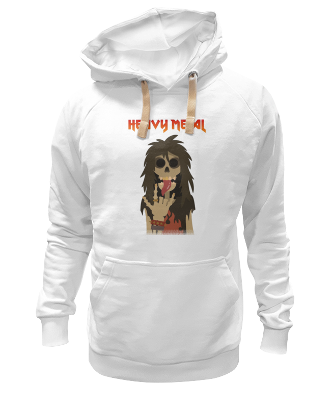 

Худи унисекс Printio Heavy metal art белое XL, Белый, Heavy metal art