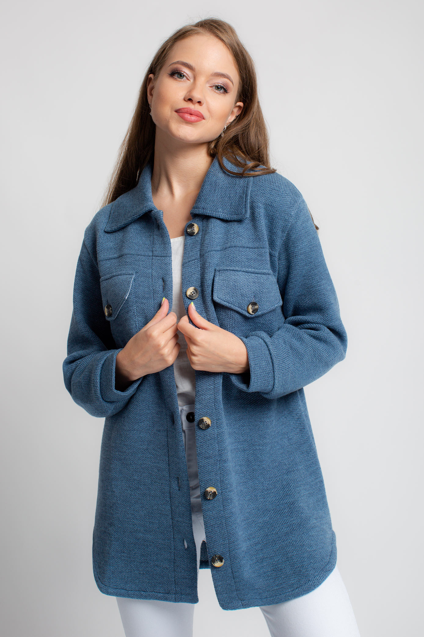 

Жакет женский Текстильная Мануфактура Д 2804 синий 56 RU, Д 2804