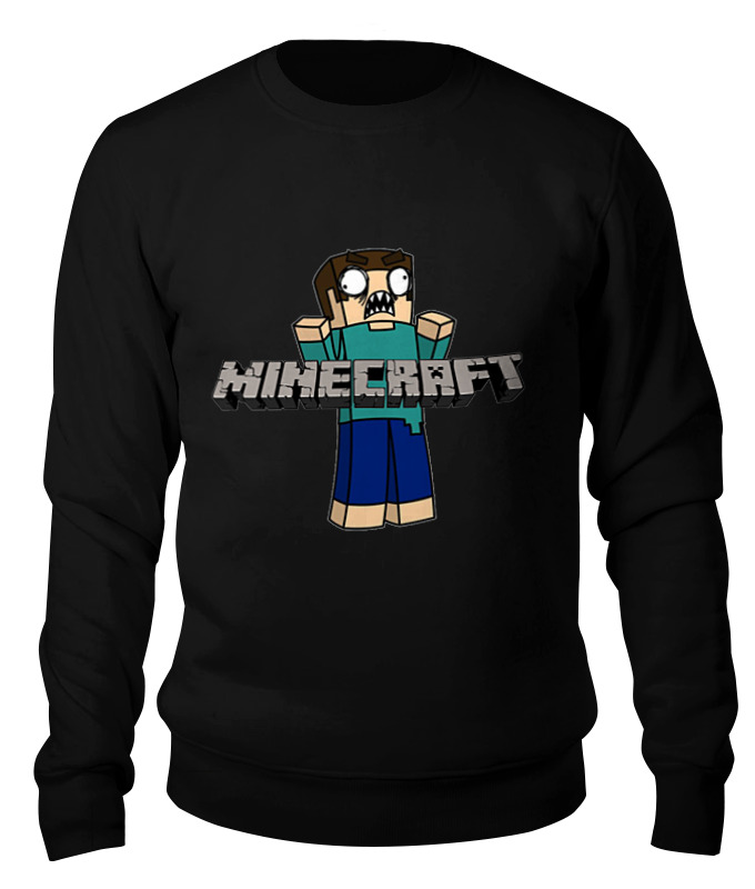 

Свитшот унисекс Printio Minecraft черный 2XL, Minecraft