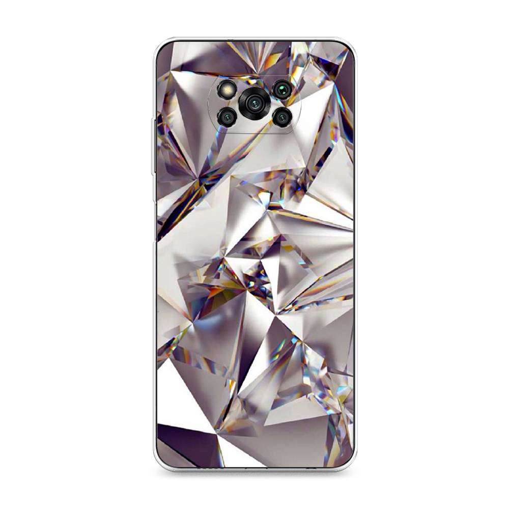 

Силиконовый чехол "Бриллианты" на Xiaomi Poco X3 Pro, Разноцветный, 310650-7
