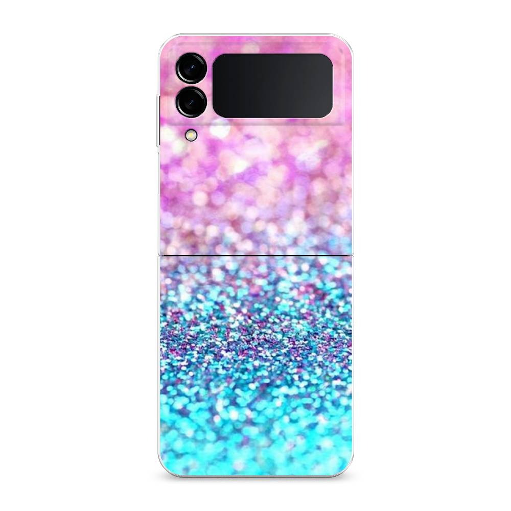 

Чехол Awog "Розово-голубые глиттеры рисунок" для Samsung Galaxy Z Flip 3