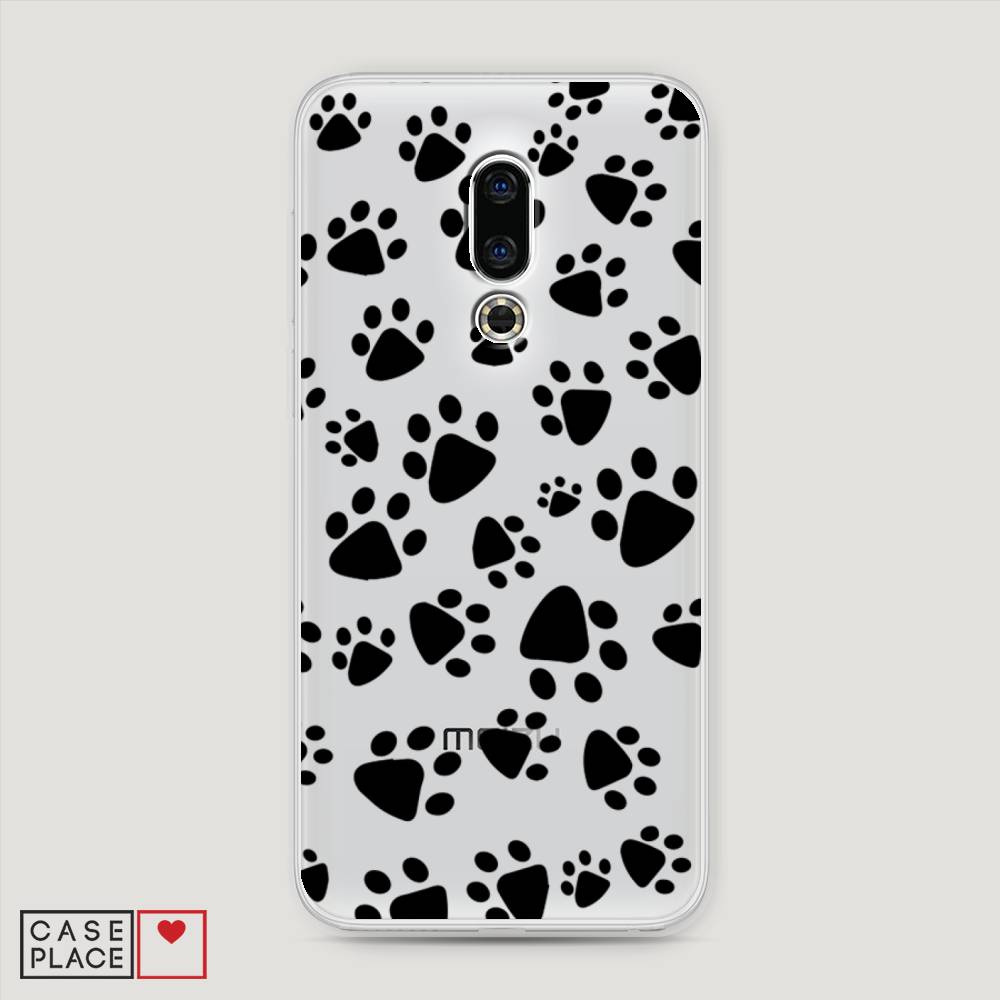 

Чехол Awog на Meizu 16th "Лапки черные", Черный, 72750-2