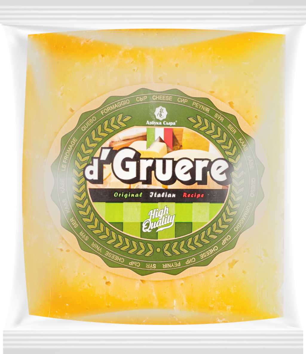 

Сыр твердый Азбука Сыра Де Грюйер 45%