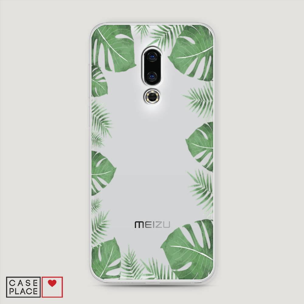 

Чехол Awog на Meizu 16th "Листья папоротника рамка", Зеленый, 72750-8