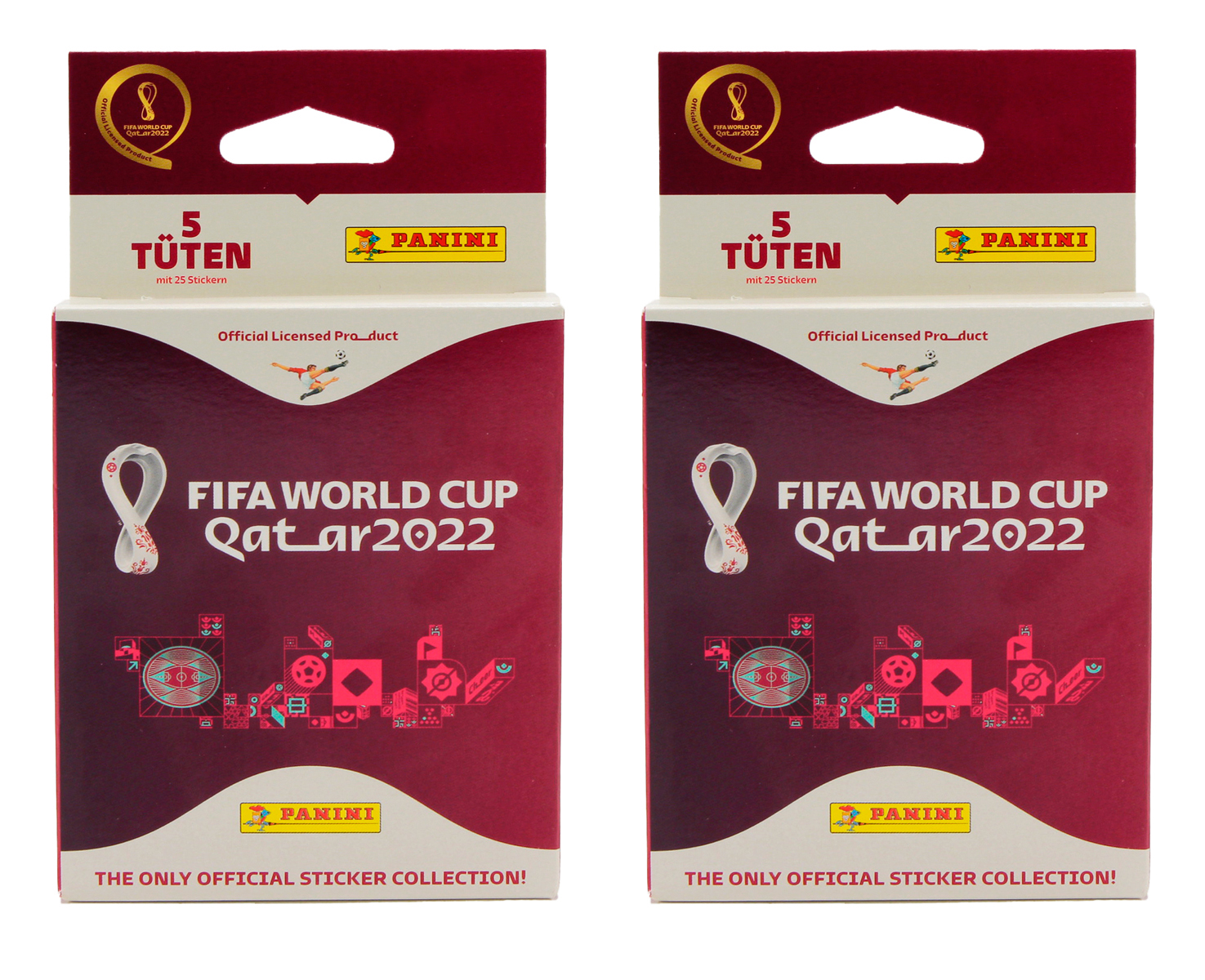 

2 эко-блистера Panini FIFA World Cup Qatar 2022 (50 наклеек серебряной коллекции)