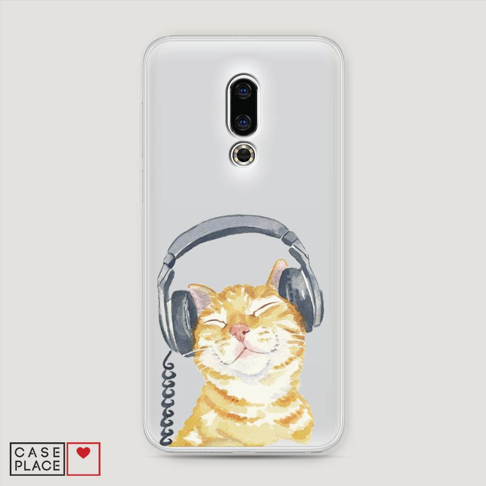

Чехол Awog "Кот меломан" для Meizu 16th