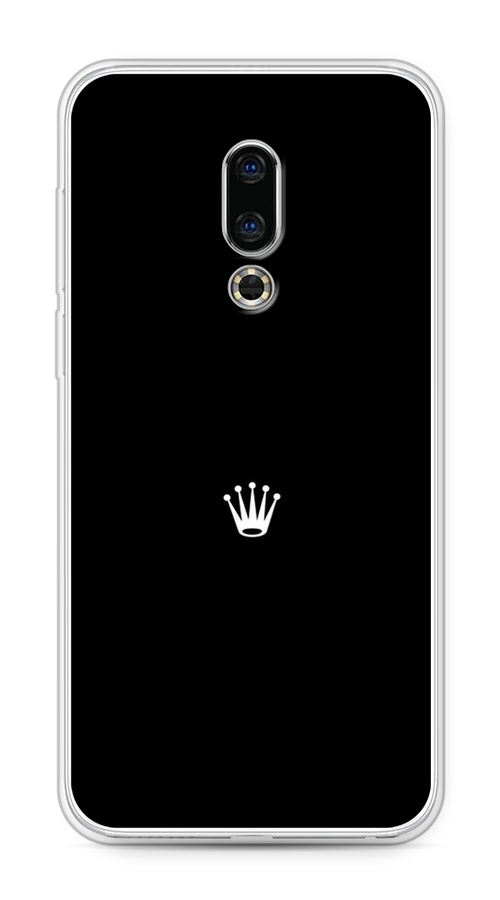 

Чехол Awog на Meizu 16th "Белая корона на черном фоне", Черный, 72750-7