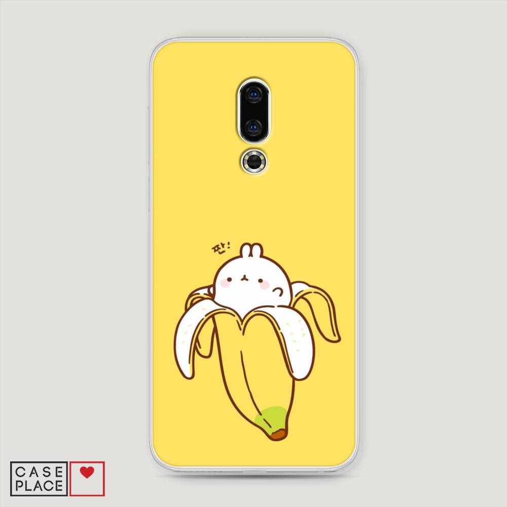 

Чехол Awog на Meizu 16th "Зайчик-бананчик", Желтый;белый, 72750-2
